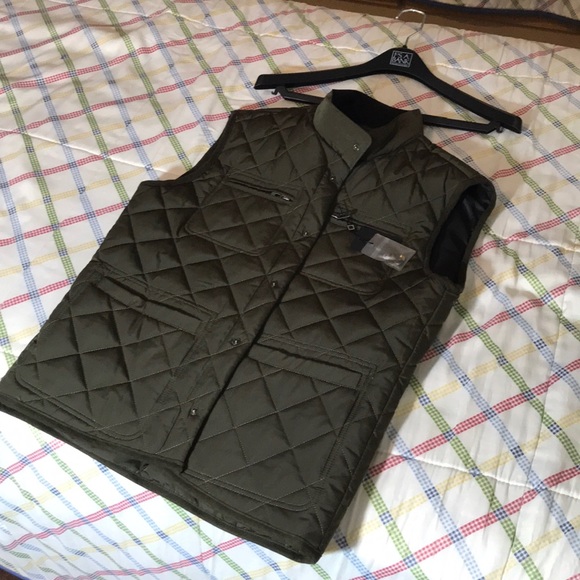 Pronto Uomo Vest. Olive Green - Picture 4 of 4